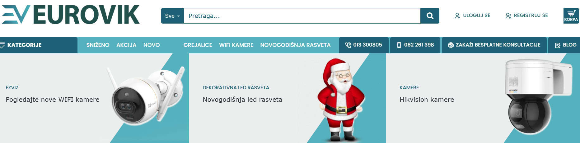 Eurovik početna stranica