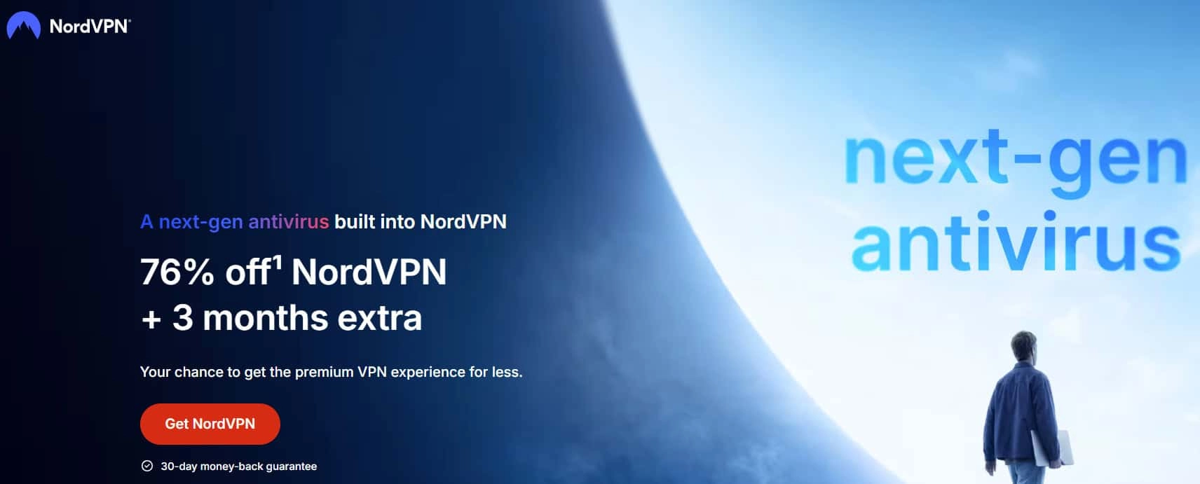 NordVPN početna stranica